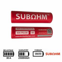 Subohm 18650 Akku 2500mAh 30A