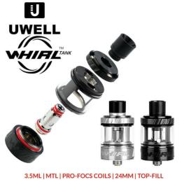 Uwell Whirl Tank - 3,5ml 24mm MTL Verdampfer