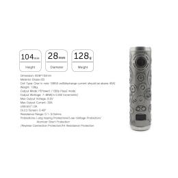 Tesla Punk Mod - 86 W Steampunk Akkutr&auml;ger