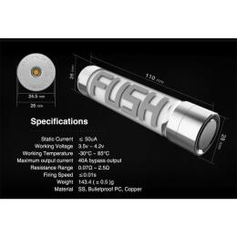 ACROHM Fush Mod - 100 W Semi-Mech Akkuträger