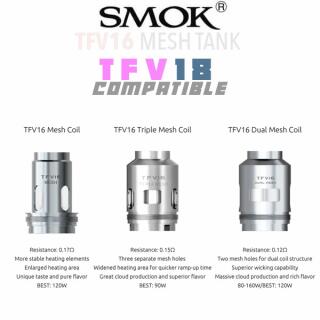 SMOK TFv16 & TFv18 Coils - Verdampfer