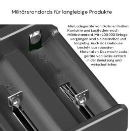 Golisi i2 - Ladegerät für 2 Akkus
