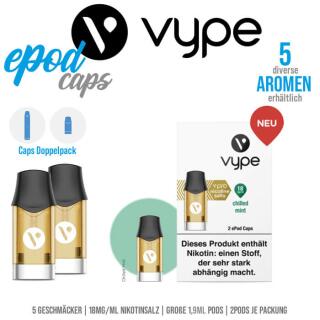 Vype ePod Caps - vPro Chilled Mint Pods