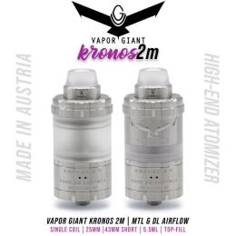 Vapor Giant Kronos 2 M (MTL/DL) RTA Tank - 5,5ml 25mm...