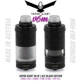 Vapor Giant V6 M DLC Black Edition RTA Tank - 7,5ml 25mm...