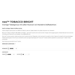 Neo Tobacco Bright - Glo Hyper Neo Sticks