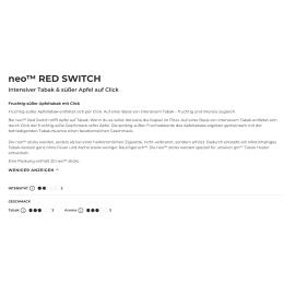 Neo Red Switch - Glo Hyper Neo Sticks