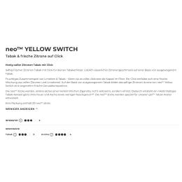 Neo Yellow Switch - Glo Hyper Neo Sticks