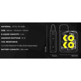 Uwell Caliburn Koko Prime Kit - 2ml 690mAh G Pod