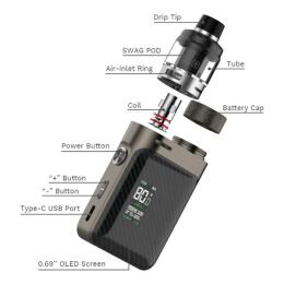 Vaporesso Swag Pod PX80 Kit - 4ml 80W GTX Set