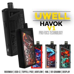 Uwell Havok V1 Pod Kit - 1800 mAh 65W 4 ml Set