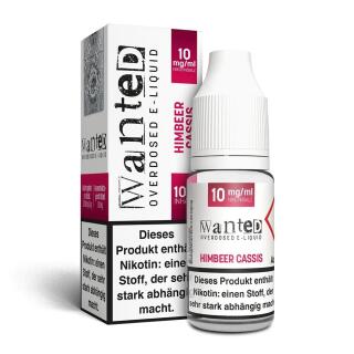 Wanted Overdosed Nikotinsalz Liquid 10ml - Himbeer Cassis