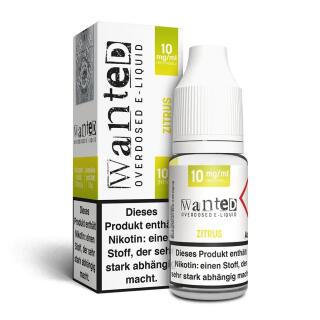 Wanted Overdosed Nikotinsalz Liquid 10ml - Zitrus