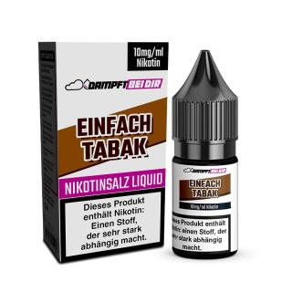 dampftbeidir 10ml Nikotinsalz Liquid - Einfach Tabak