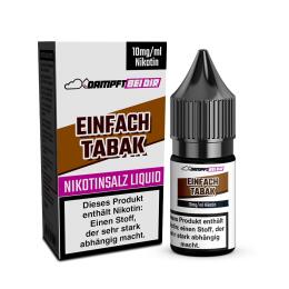 dampftbeidir 10ml Nikotinsalz Liquid - Einfach Tabak